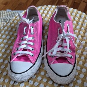 Converse Sneakers InVibrant Pink and White